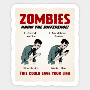 Zombies! Sticker